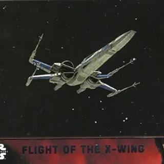 Topps Star Wars: The Force Awakens 2015 - Flight Of The X-Wing #61 Blue