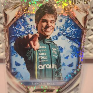 Lance Stroll 105/150 [Blue Mini-Diamond Refractor] #D75-10 2025 Topps Chrome Formula 1 Diamond 75th Anniversary