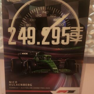 Nico Hulkenberg #TS-10 2025 Topps Chrome Formula 1 Top Speed