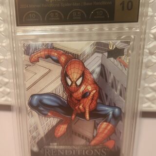 Spider-Man #1 Marvel 2024 Upper Deck Spider-Man Renditions PCG Graded 10 Gem Mint