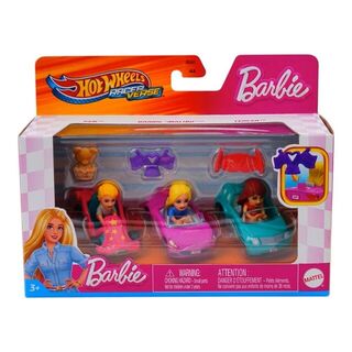 Hot Wheels RacerVerse Barbie 3-Pack