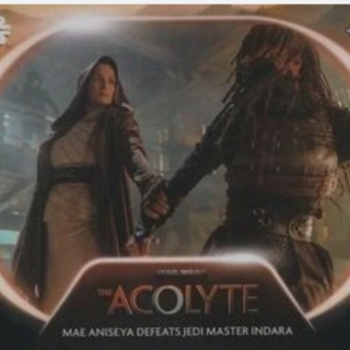 Topps Star Wars: Chrome 2025 Mae Aniseya Defeats Jedi Master Indara #AC-1 The Acolyte