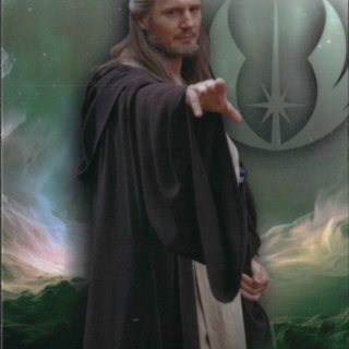Topps Star Wars: Chrome 2025 - Qui Gon Jinn #152 Rainbow Refractor