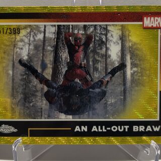 Topps Deadpool: Chrome 2025 - An All Out Brawl #52 Yellow Wave #151/399