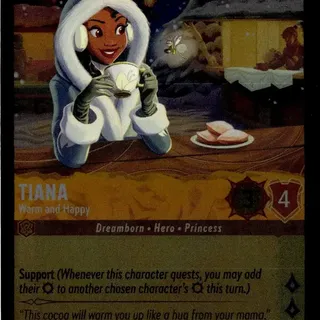 Disney Lorcana: Winterspell COMMON FOIL Tiana - Warm And Happy #5/204