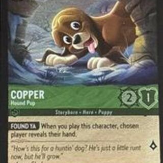 Disney Lorcana: Winterspell COMMON FOIL Copper - Hound Pup #85/204