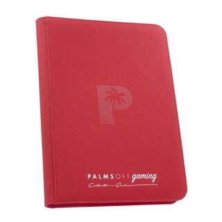 Palms Off Collector’s Series 9 Pocket Zip Binder – RED