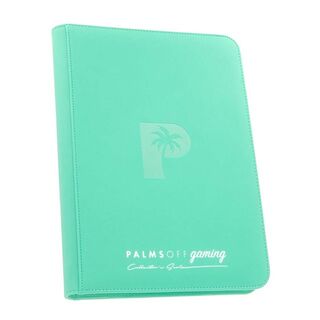 Palms Off Collector’s Series 9 Pocket Zip Binder – TURQUOISE