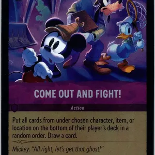 Disney Lorcana: Winterspell COMMON FOIL Come Out And Fight #62/204