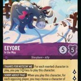 Disney Lorcana: Winterspell RARE Eeyore - In The Way #45/204