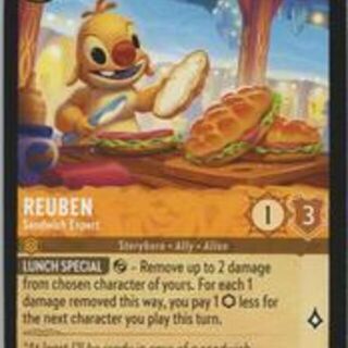 Disney Lorcana: Winterspell RARE FOIL Reuben - Sandwich Expert #21/204