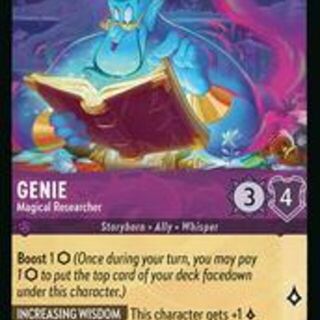 Disney Lorcana: Winterspell RARE Genie - Magical Researcher #49/204
