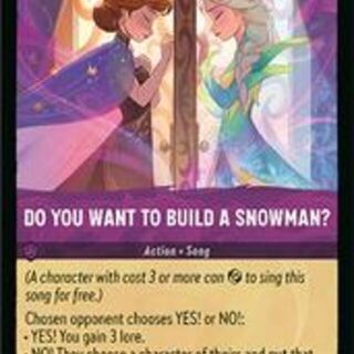 Disney Lorcana: Winterspell RARE Do You Want To Build A Snowman #61/204