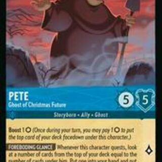Disney Lorcana: Winterspell RARE Pete - Ghost Of Christmas Future #154/204