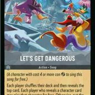 Disney Lorcana: Winterspell RARE Let's Get Dangerous #198/204