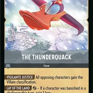 Disney Lorcana: Winterspell RARE The Thunderquack #202/204