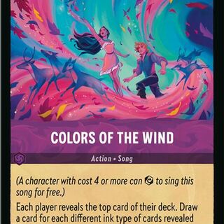 Disney Lorcana: Winterspell SUPER RARE Colors Of The Wind #64/204