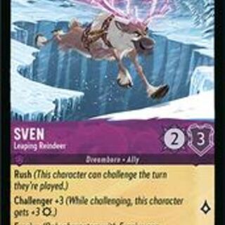 Disney Lorcana: Winterspell SUPER RARE Sven - Leaping Reindeer #60/204