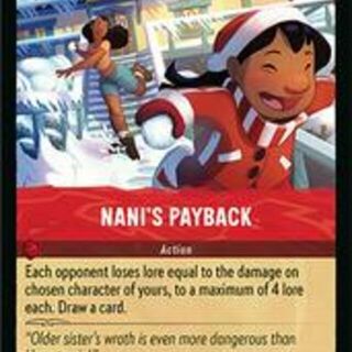 Disney Lorcana: Winterspell SUPER RARE Nani's Payback #127/204