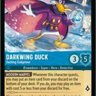 Disney Lorcana: Winterspell SUPER RARE Darkwing Duck - Dashing Gadgeteer #150/204
