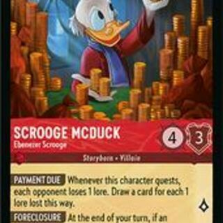 Disney Lorcana: Winterspell SUPER RARE Scrooge McDuck - Ebenezer Scrooge #124/204