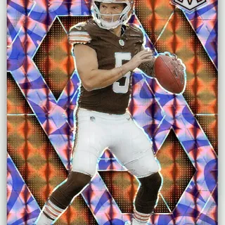 NFL 2025 Panini Mosaic: Browns - Dillon Gabriel #332 Mosaic Reactive Purple