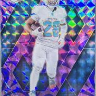 NFL 2025 Panini Mosaic: Dolphins - De'Von Achane #58 Moasic Reactive Purple