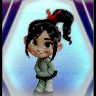 Topps Disney 2026: Neon - Vanellope Von Schweetz #109 Rainbow Foilboard