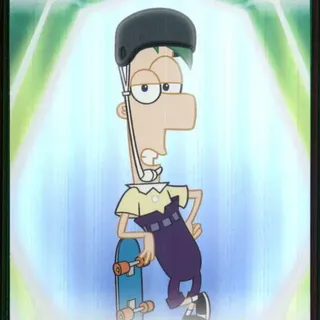 Topps Disney 2026: Neon - Ferb #2 Rainbow Foilboard