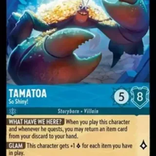 Disney Lorcana: The First Chapter SUPER RARE Tamatoa - So Shiny #159/204