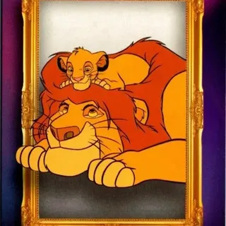 Topps Disney Neon 2026: Family First - Simba And Mufasa #FF-5