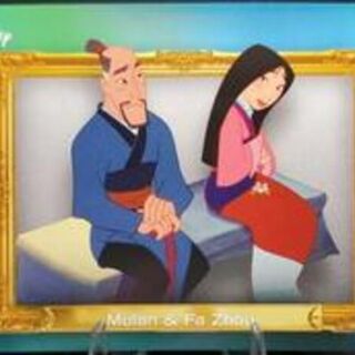 Topps Disney Neon 2026: Family First - Mulan And Fa Zhou #FF-6