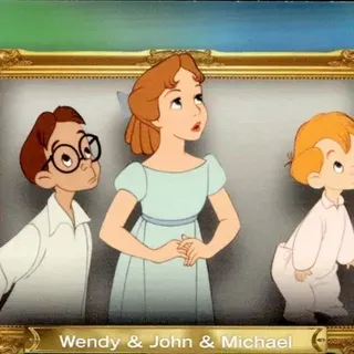 Topps Disney Neon 2026: Family First - Wendy, John And Michael #FF-3