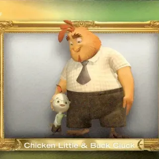 Topps Disney Neon 2026: Family First - Chicken Little And Buck Cluck #FF-18
