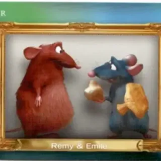 Topps Disney Neon 2026: Family First - Remy And Emile #FF-27