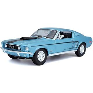 1968 Ford Mustang GT Cobra Jet Metallic Blue - Maisto Special Edition 1/18