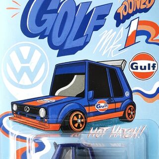Hot Wheels Silver Series Tooned Gulf Volkswagen Golf MK1