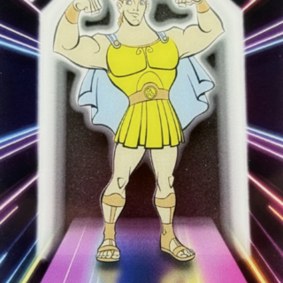 Topps Disney 2026 Neon: Illuminated Neon Lights - Hercules #NPL-11