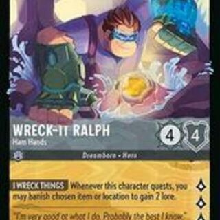 Disney Lorcana: Azurite Sea LEGENDARY FOIL Wreck It Ralph - Ham Hands #190/204