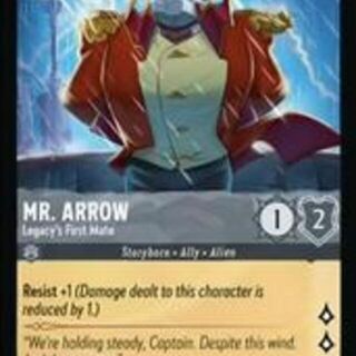 Disney Lorcana: Azurite Sea COMMON FOIL Mr Arrow - Legacy's First Mate #182/204