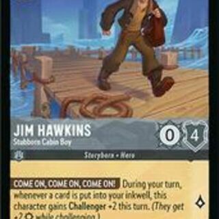 Disney Lorcana: Azurite Sea COMMON FOIL Jim Hawkins - Stubborn Cabin Boy #173/204