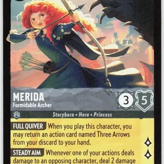 Disney Lorcana: Wilds Unknown LEGENDARY Merida - Formidable Archer #191/204