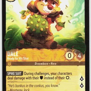 Disney Lorcana: Wilds Unknown LEGENDARY Dale - Ready For His Shot #22/204