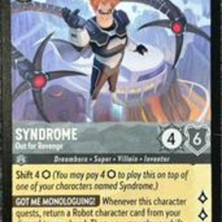 Disney Lorcana: Wilds Unknown SUPER RARE Syndrome - Out For Revenge #172/204
