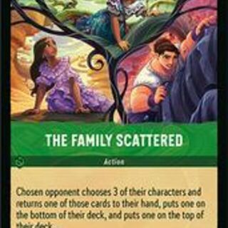Disney Lorcana: Wilds Unknown SUPER RARE FOIL The Family Scattered #97/204