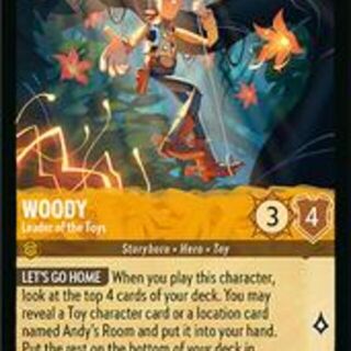 Disney Lorcana: Wilds Unknown UNCOMMON FOIL Woody - Leader Of The Toys #21/204