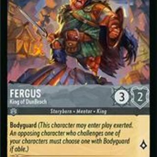 Disney Lorcana: Wilds Unknown COMMON FOIL Fergus - King Of DunBroch #175/204