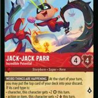 Disney Lorcana: Wilds Unknown SUPER RARE Jack-Jack Parr - Incredible Potential #121/204