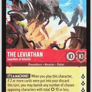 Disney Lorcana: Wilds Unknown SUPER RARE The Leviathan - Guardian Of Atlantis #125/204