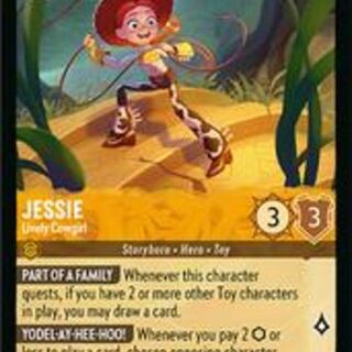 Disney Lorcana: Wilds Unknown SUPER RARE Jessie - Lively Cowgirl #20/204